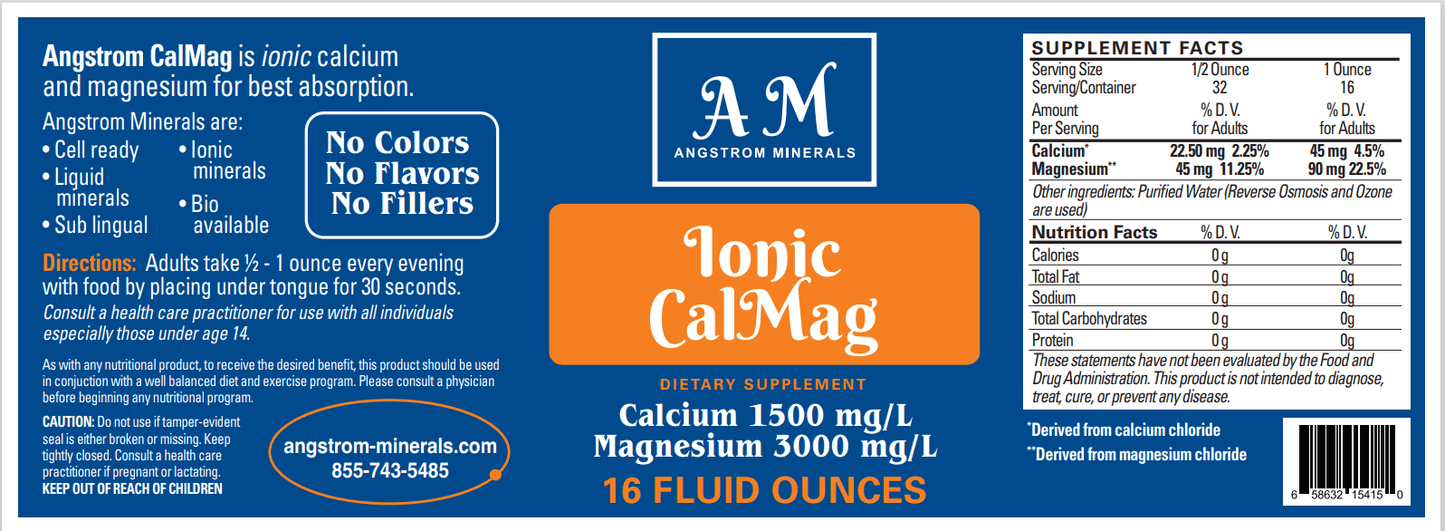 16 oz Angstrom Cal-Mag by Angstrom Minerals - Trending Wellness Store