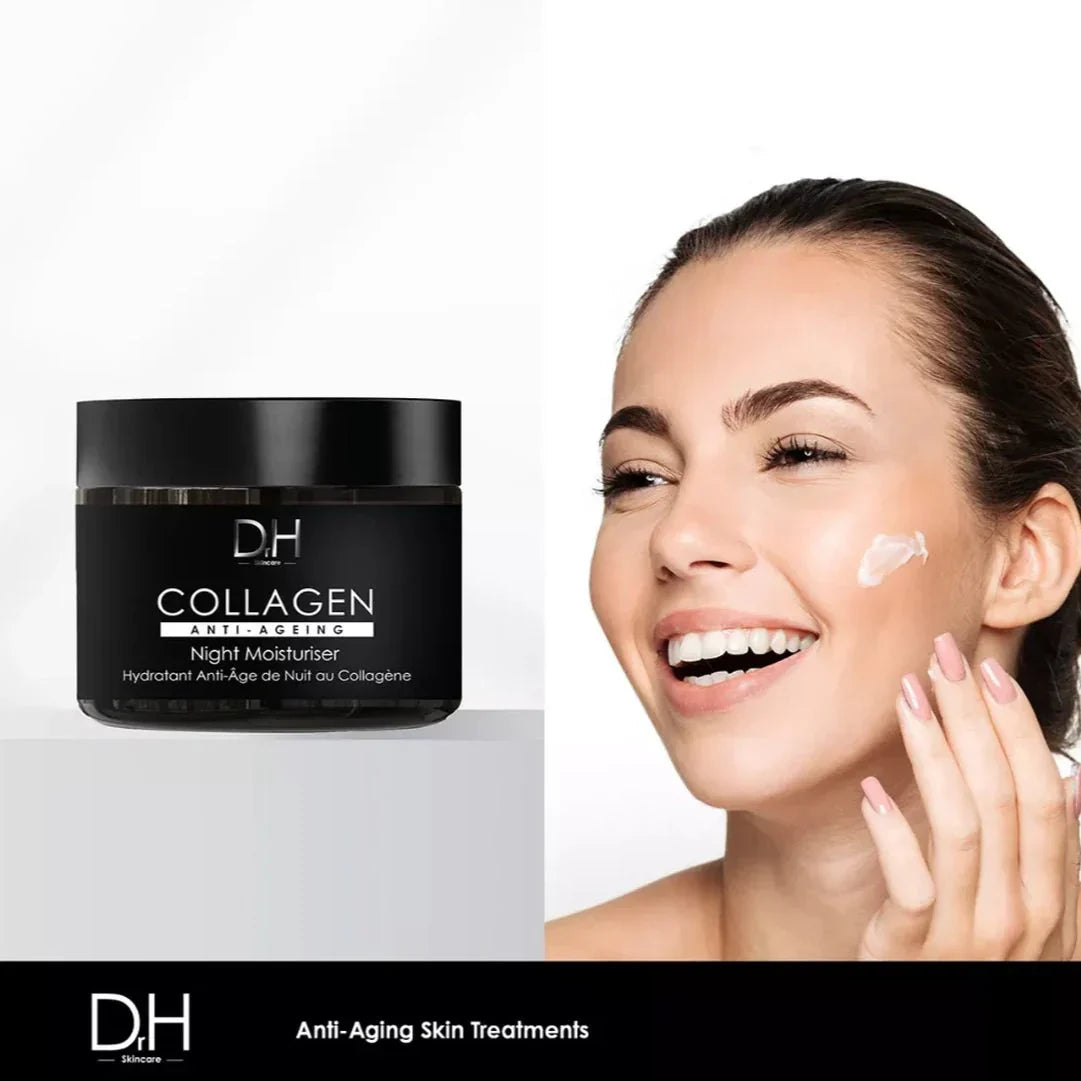 Dr H Collagen Anti-Ageing Night Moisturiser 60ml - Trending Wellness Store