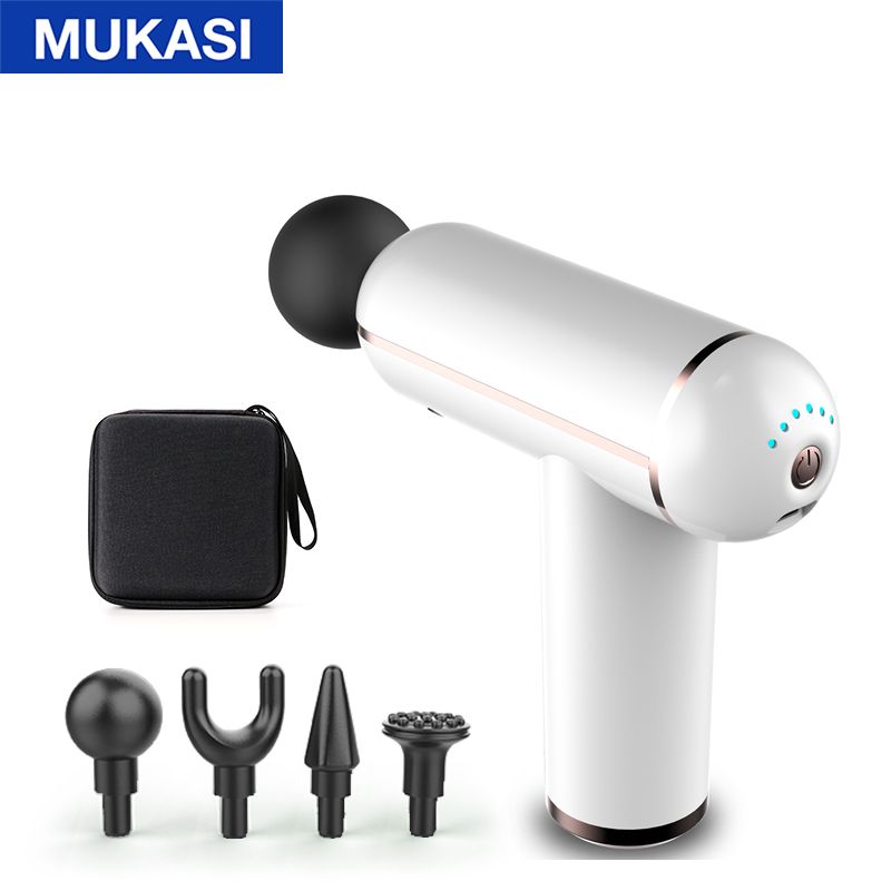 MUKASI LCD Display Massage Gun Portable Percussion Pistol Massager For Body Neck Deep Tissue Muscle Relaxation Gout Pain Relief - Trending Wellness Store