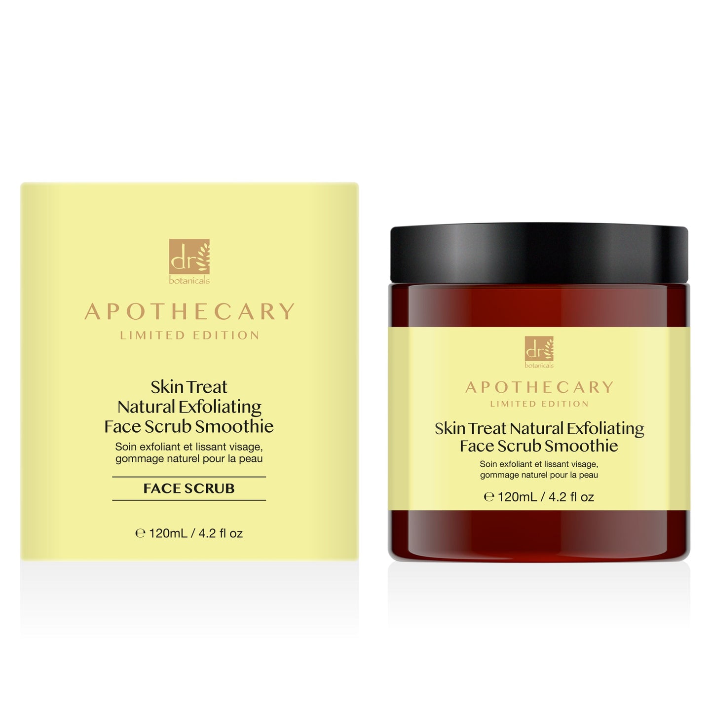 Dr Botanicals Skin Treat Natural Exfoliating Face Scrub Smoothie 120ml Twin Value Savings Pack - Trending Wellness Store