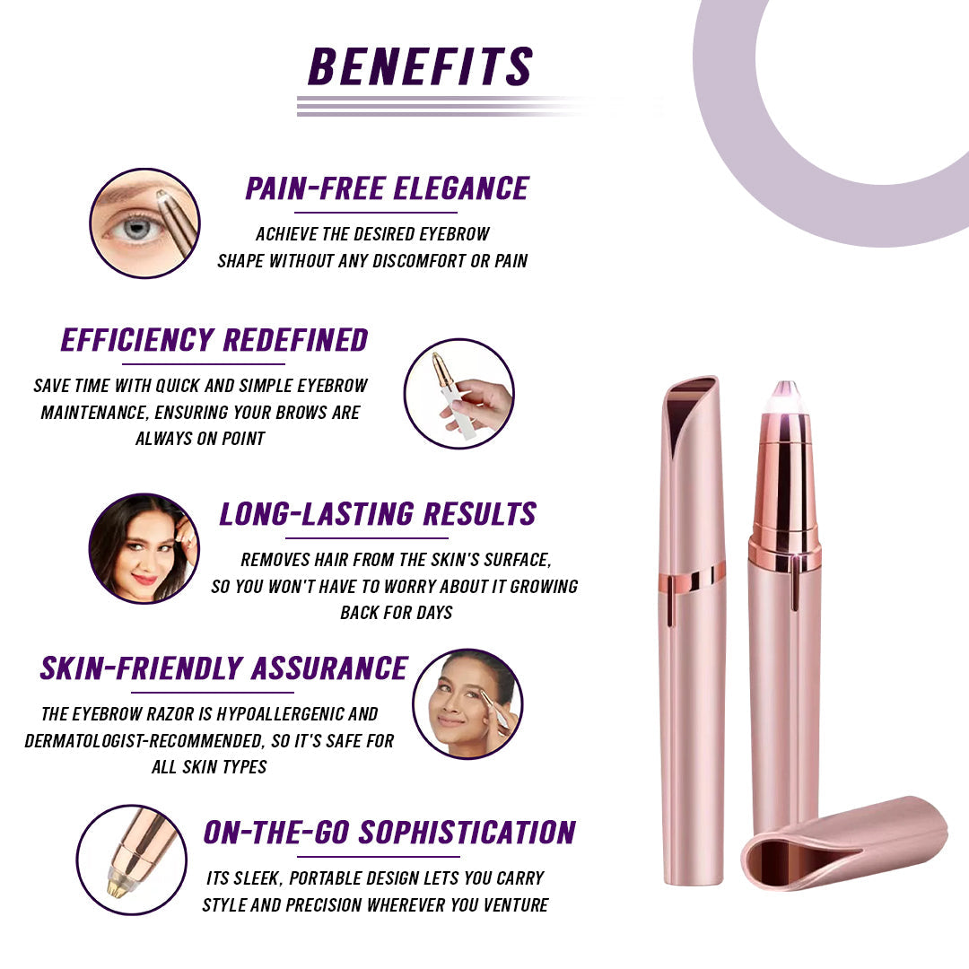 Rechargeable Eyebrow Hair Remover - Trending Wellness Store