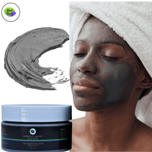 Khichi Beauty Bamboo Charcoal Mud Mask, Pores Minimizing, 4.23 oz / 120g - Trending Wellness Store