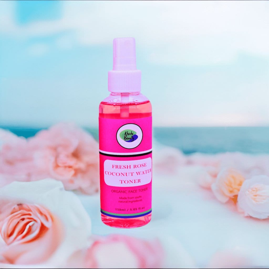 Khichi Beauty Fresh Rose Coconut Water Facial Toner, Soothes and hydrates - Trending Wellness Store