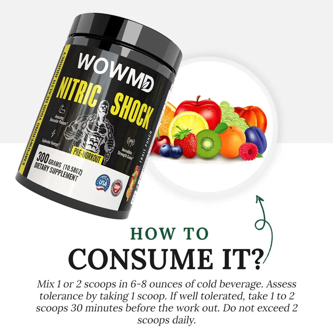 Nitric Shock Pre-Workout - Trending Wellness Store