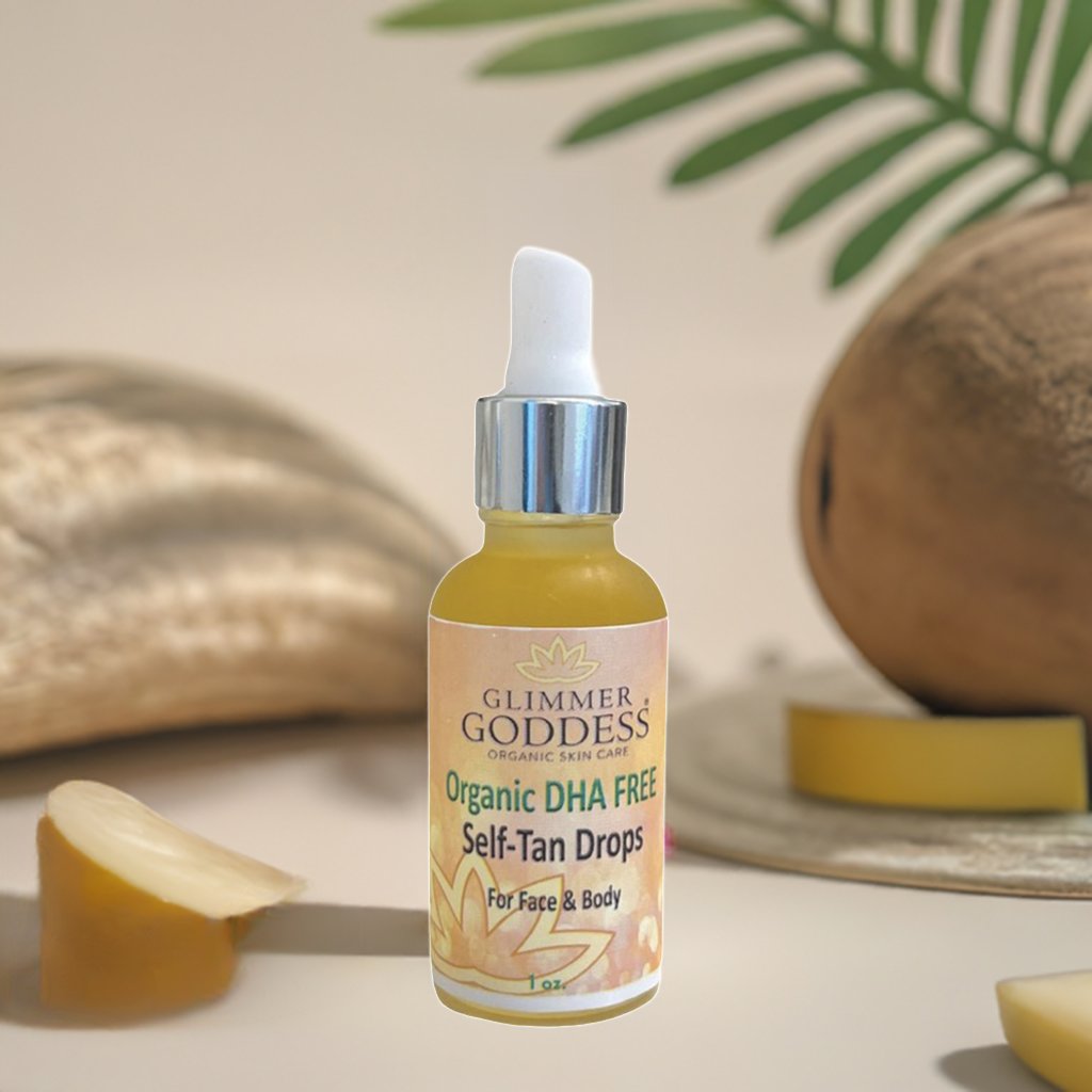 Organic DHA FREE Tanning Drops for Face & Body 1 oz. - Trending Wellness Store