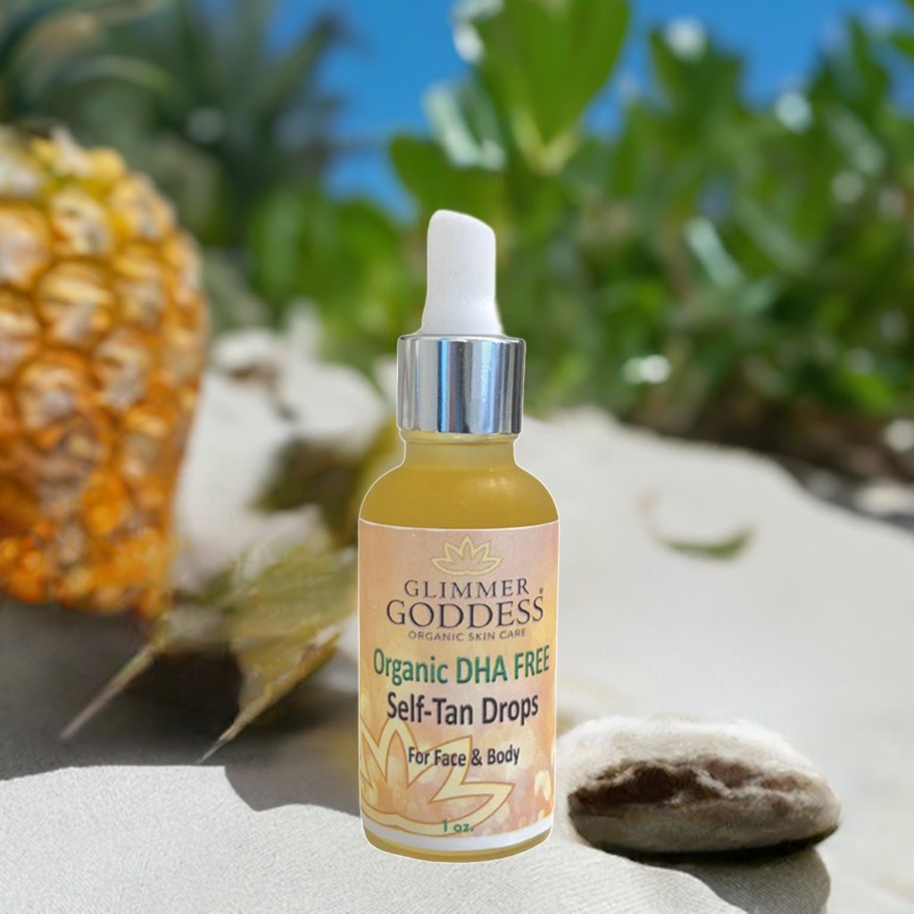 Organic DHA FREE Tanning Drops for Face & Body 1 oz. - Trending Wellness Store