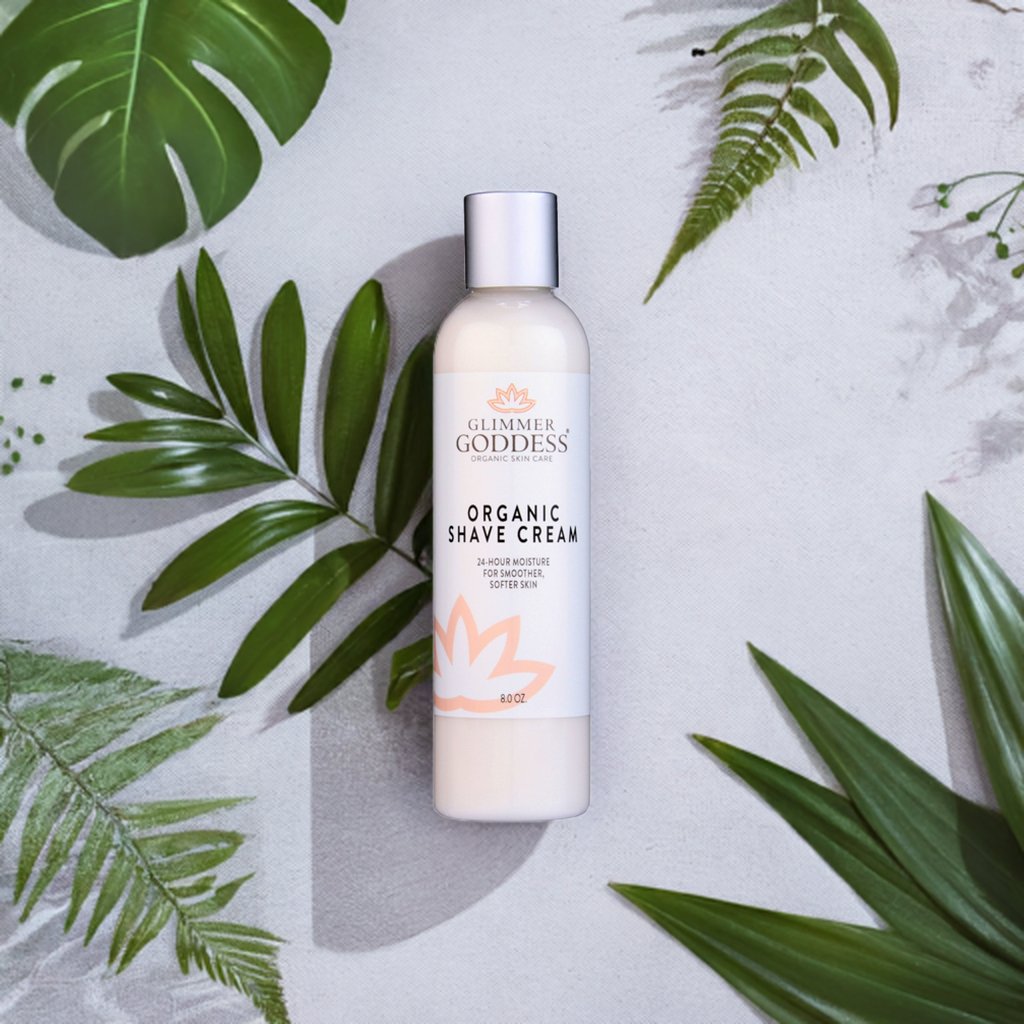 Glimmer Goddess’ Best Organic Shave Cream with Aloe, Coconut Oil, & Shea Butter - Trending Wellness Store