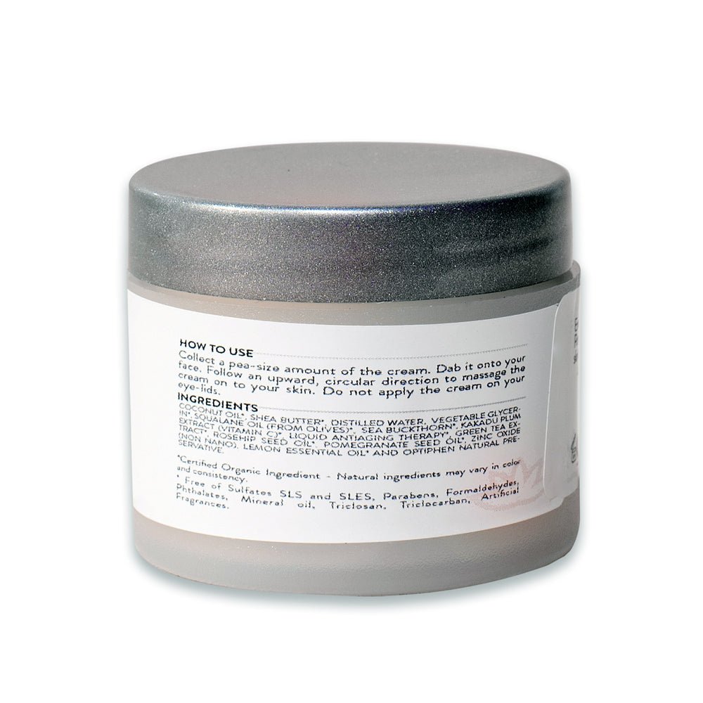 Organic Vitamin C Face Cream Reef-Safe SPF 30 - Brightens and Tightens Skin - Trending Wellness Store