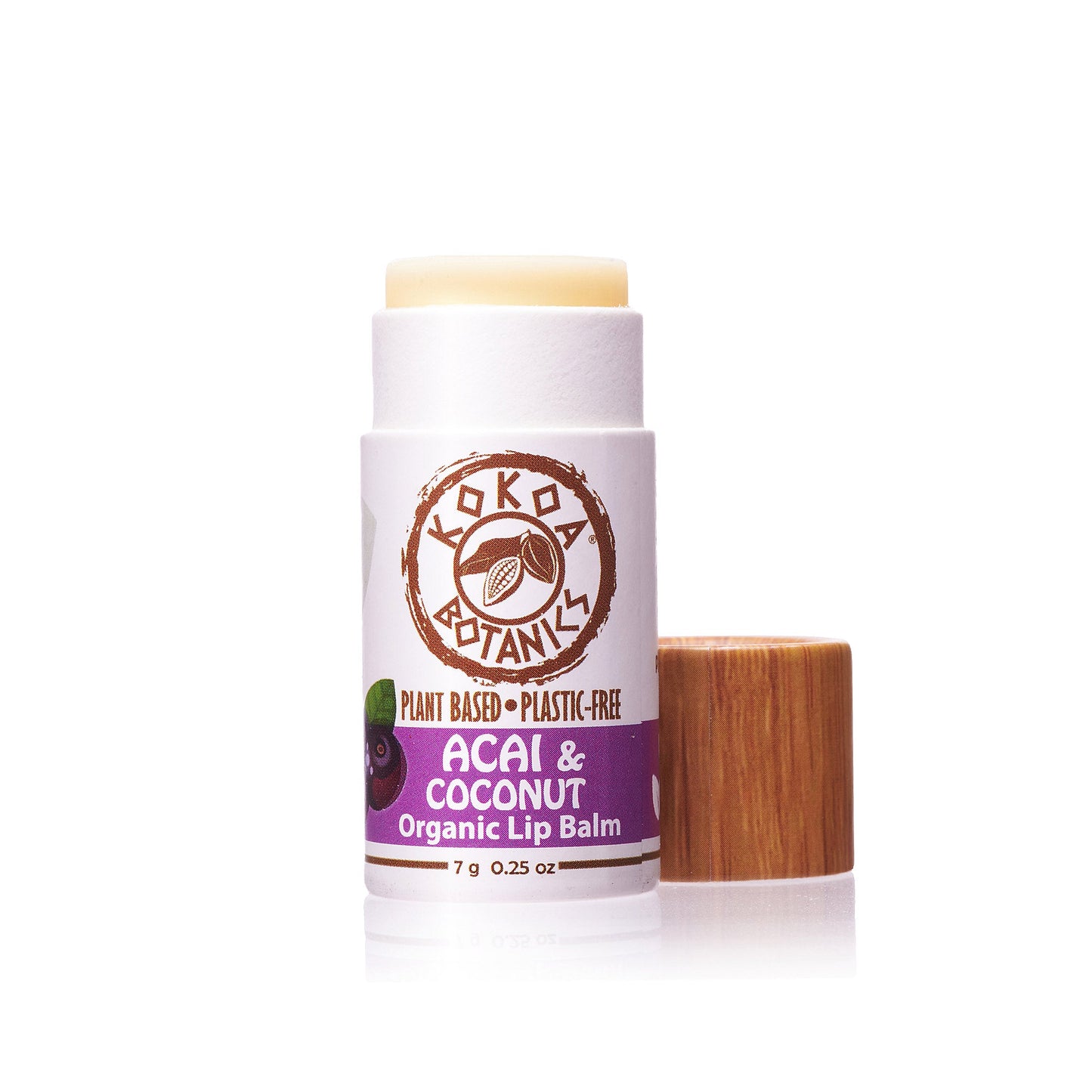 Acai and Coconut - Vegan Organic Lip Balm - Plastic Free .25 oz - Trending Wellness Store