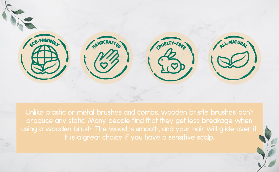 Wooden Detangling Hair Brush - Trending Wellness Store
