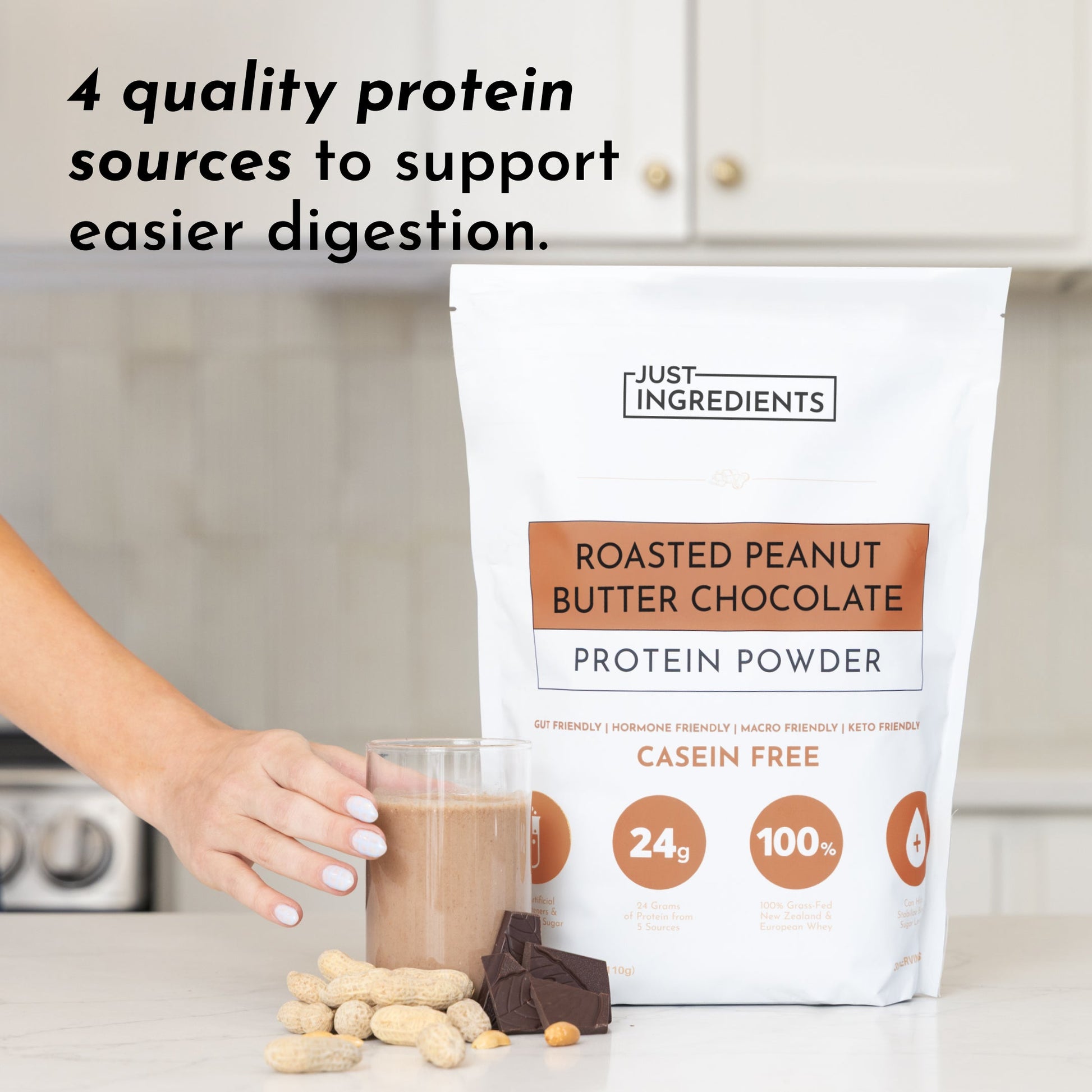 Roasted Peanut Butter Chocolate Protein Powder - Trending Wellness Store