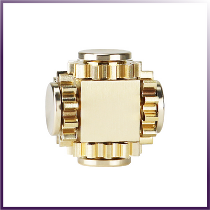 Brass Cube Gears Spinner - Trending Wellness Store