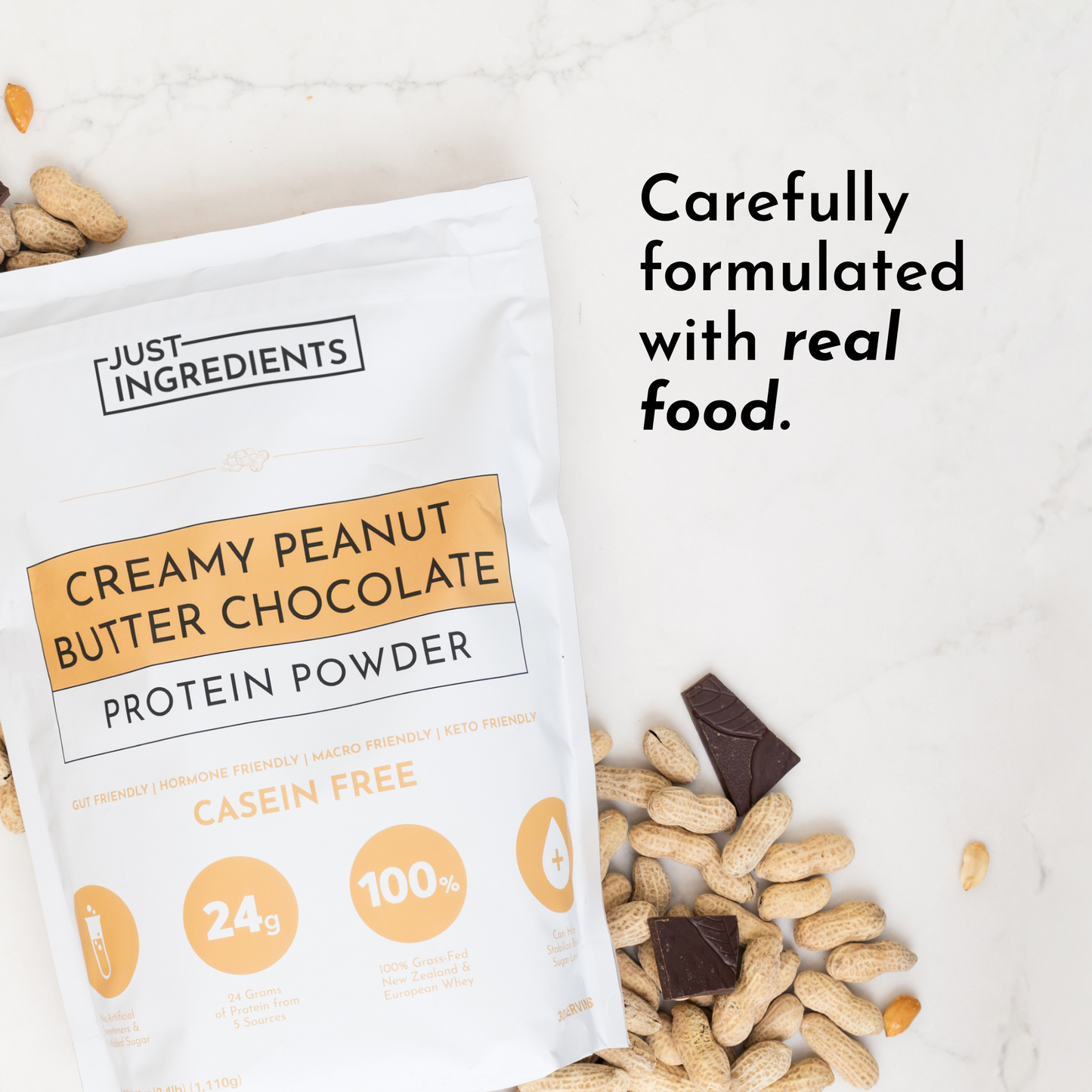 Creamy Peanut Butter Chocolate Protein Powder - Trending Wellness Store