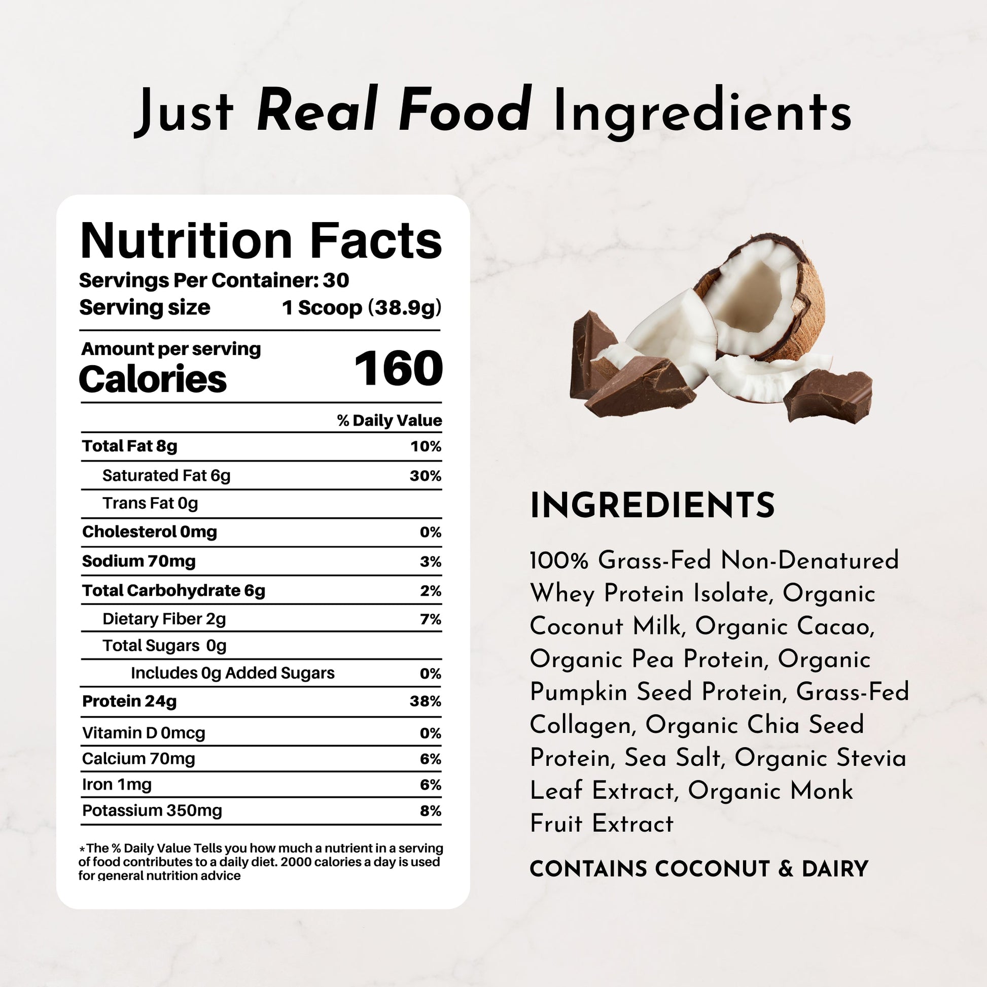 Coconut Chocolate Protein Powder - Trending Wellness Store