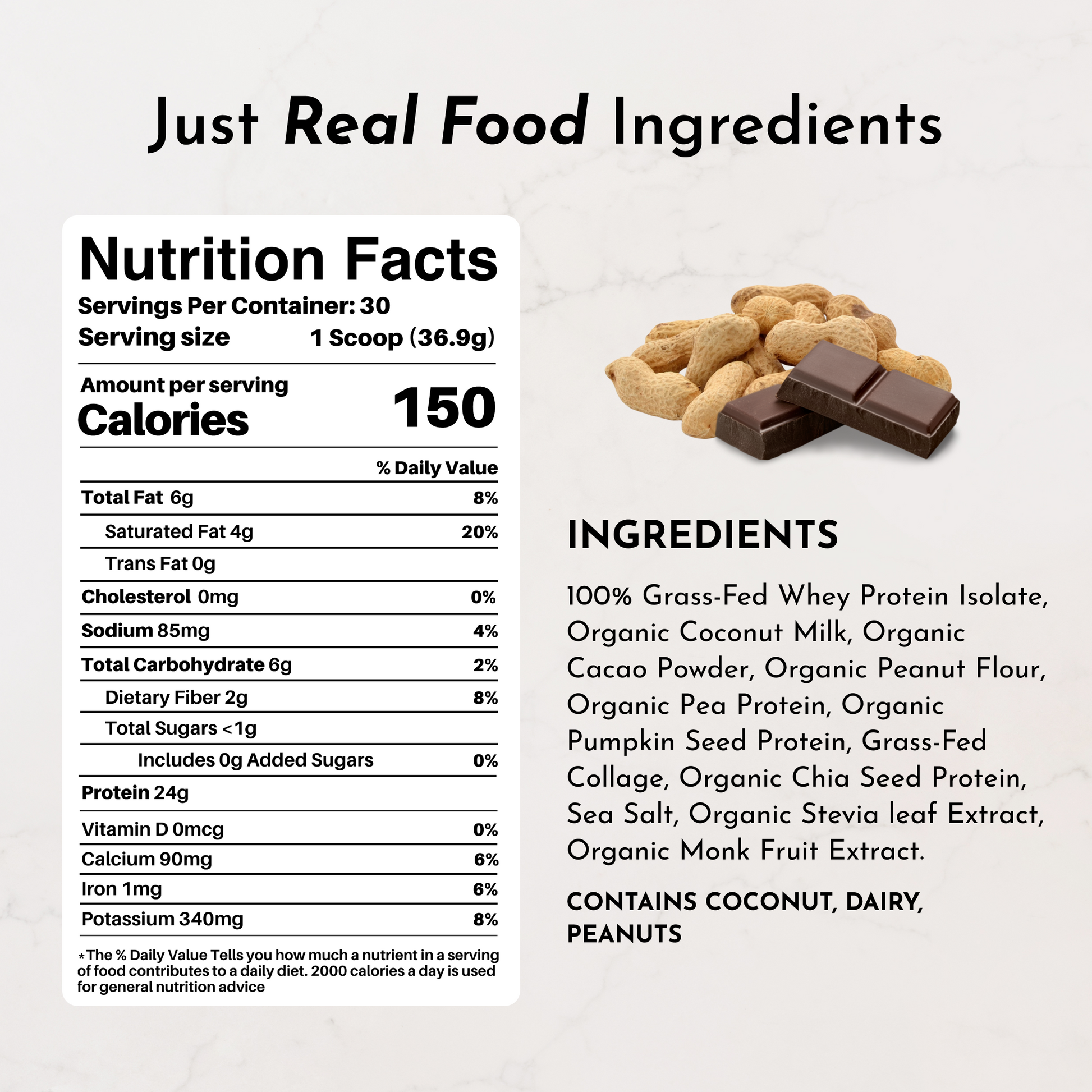 Creamy Peanut Butter Chocolate Protein Powder - Trending Wellness Store