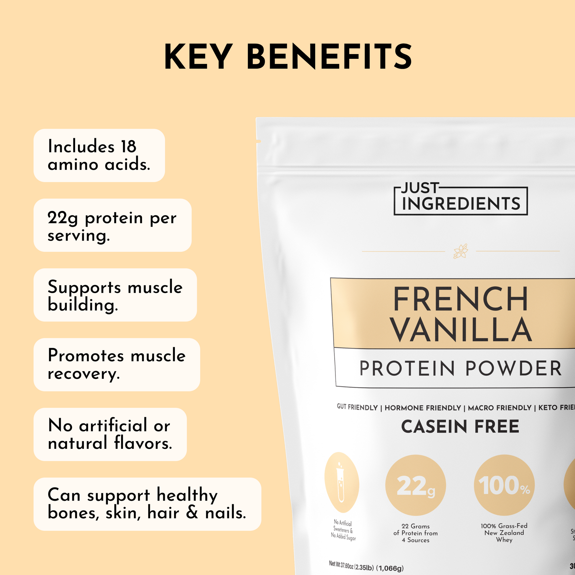 French Vanilla Protein Powder - Trending Wellness Store