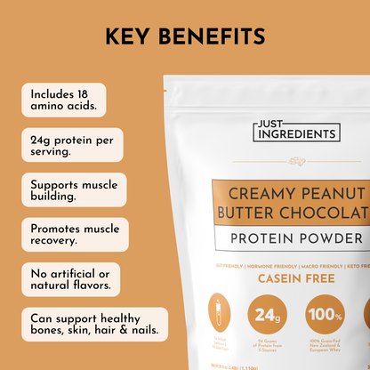 Creamy Peanut Butter Chocolate Protein Powder - Trending Wellness Store