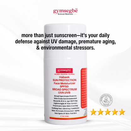 Habaek Sun Protection Face Moisturizer SPF50 - Trending Wellness Store