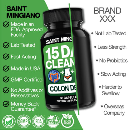 15 Day Cleanse | Colon Detox with Natural Laxative for Constipation & Bloating. - Trending Wellness Store