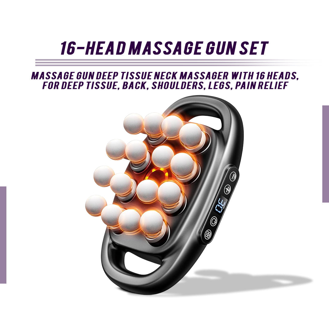 16-Head Massage Gun - Trending Wellness Store