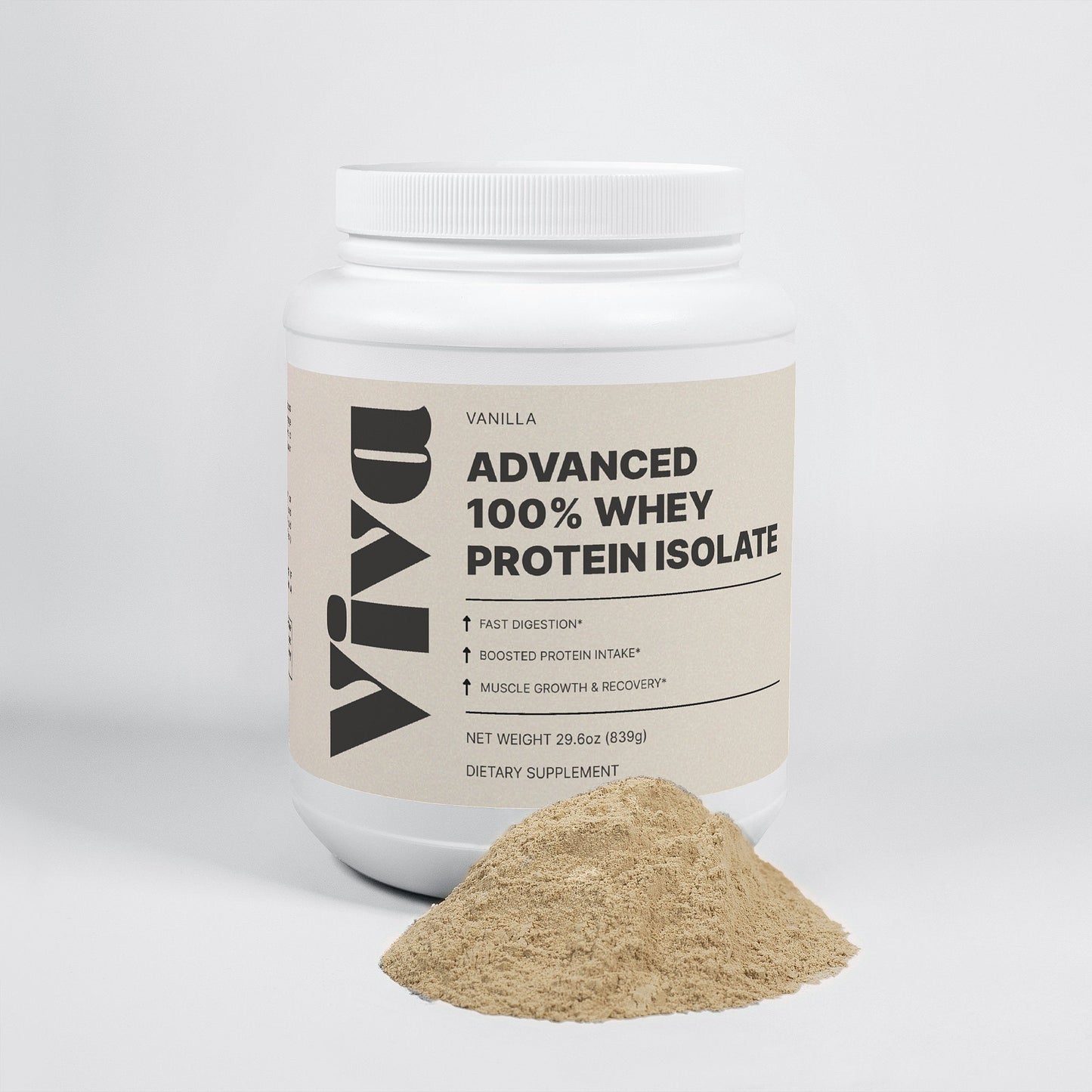 Advanced 100% Whey Protein Isolate (Vanilla) - Trending Wellness Store