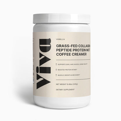 Grass-Fed Collagen Peptide MCT Protein Coffee Creamer (Vanilla) - Trending Wellness Store