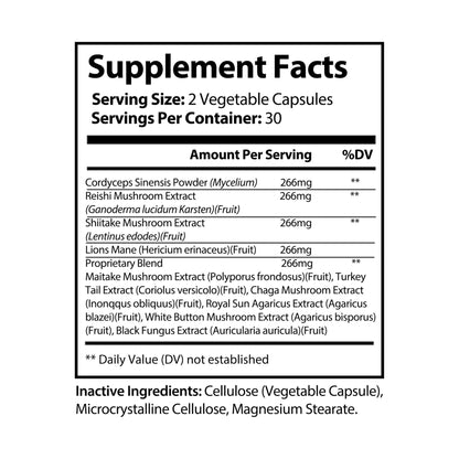 Fungora Mushroom Blend Supplement (60 Capsules) - Trending Wellness Store