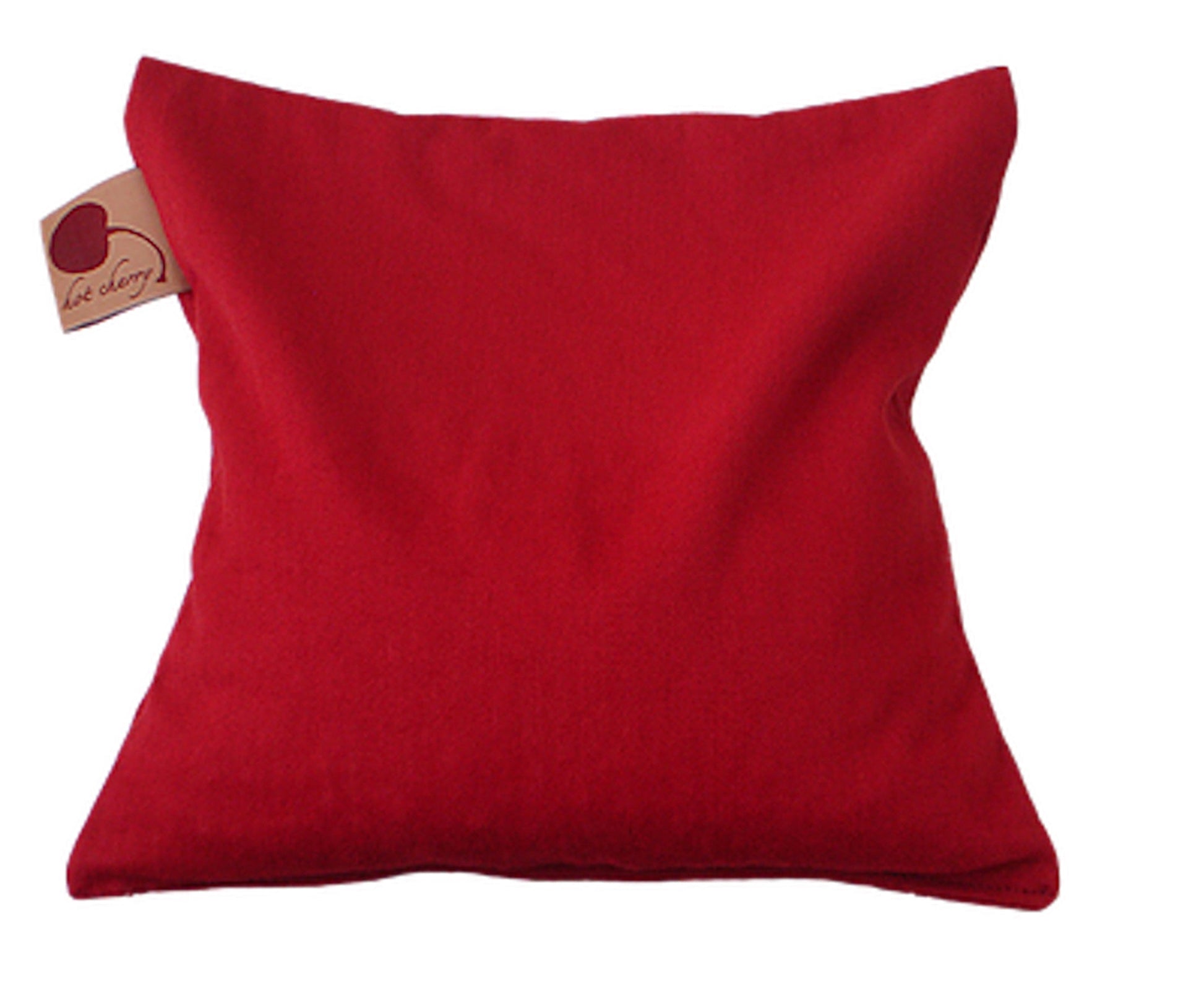 Hot Cherry Square Pillow in Red Denim - Trending Wellness Store