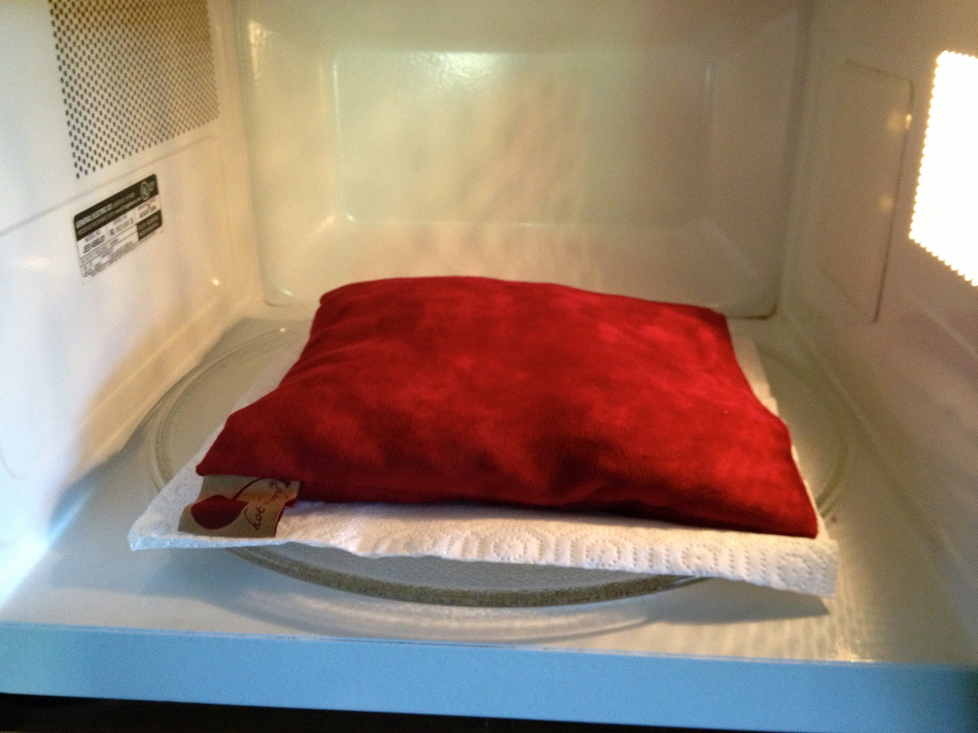 Hot Cherry Square Pillow in Plush Red Ultra-Suede - Trending Wellness Store