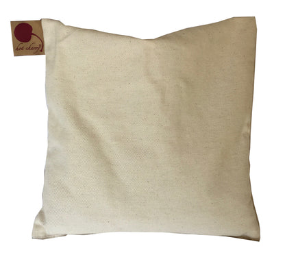 Hot Cherry Square Pillow in Natural Denim - Trending Wellness Store