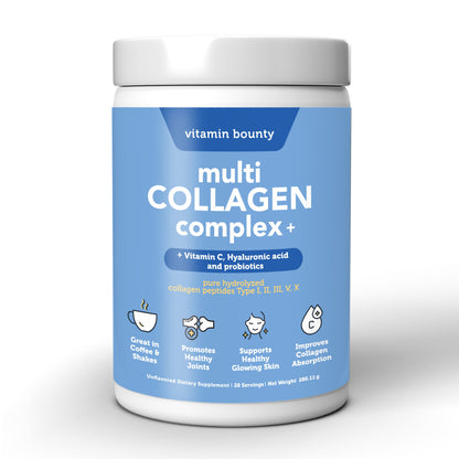 Colageno Hidrolizado 5 en 1 con Ácido Hialurónico, Vitamina C y Probióticos - Trending Wellness Store