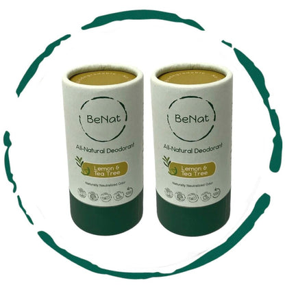 2-Pack All-Natural, Plastic-Free Deodorants - Trending Wellness Store