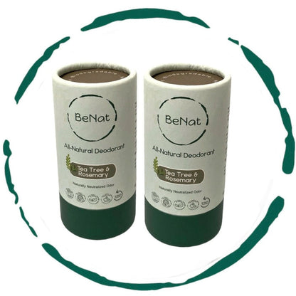2-Pack All-Natural, Plastic-Free Deodorants - Trending Wellness Store