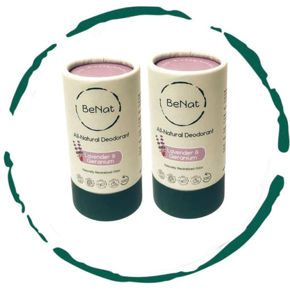 2-Pack All-Natural, Plastic-Free Deodorants - Trending Wellness Store