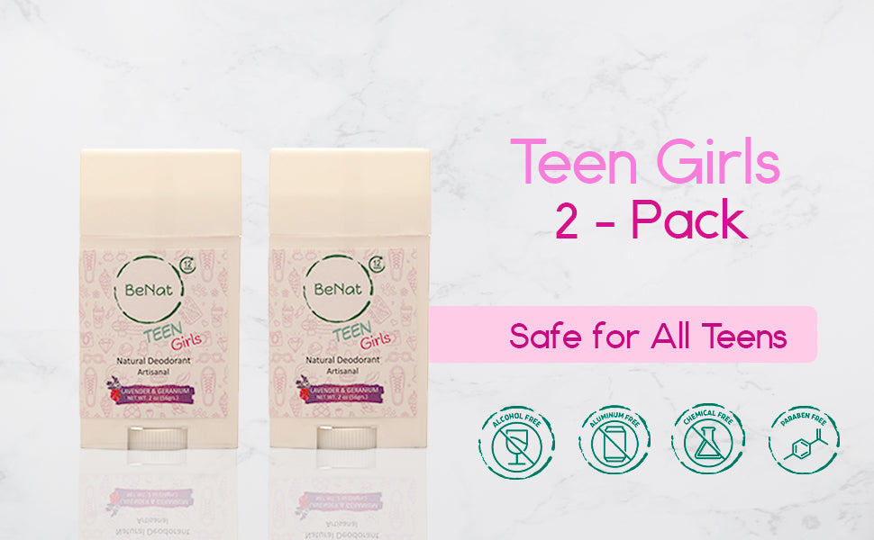 2-Pack all-Natural Deodorants for Kids & Teens - Trending Wellness Store
