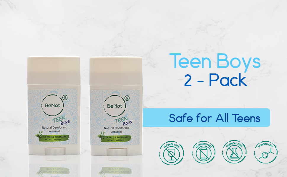 2-Pack all-Natural Deodorants for Kids & Teens - Trending Wellness Store