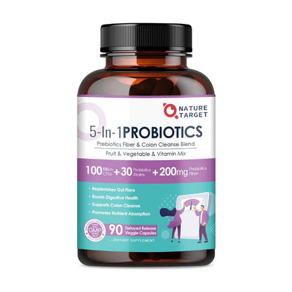 3-in-1 Digestive Health Probiotics, 100 Billion CFUs, 200mg - Trending Wellness Store