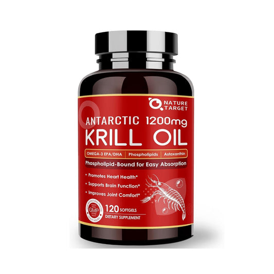 Krill Oil with Omega-3 EPA & DHA, 1200mg - Trending Wellness Store