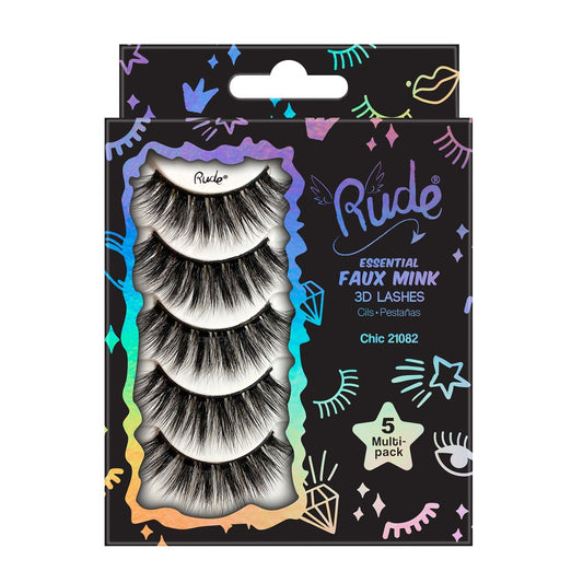 Rude Essential Faux Mink 3D Lashes 5 Multi-Pack - Chic - Trending Wellness Store