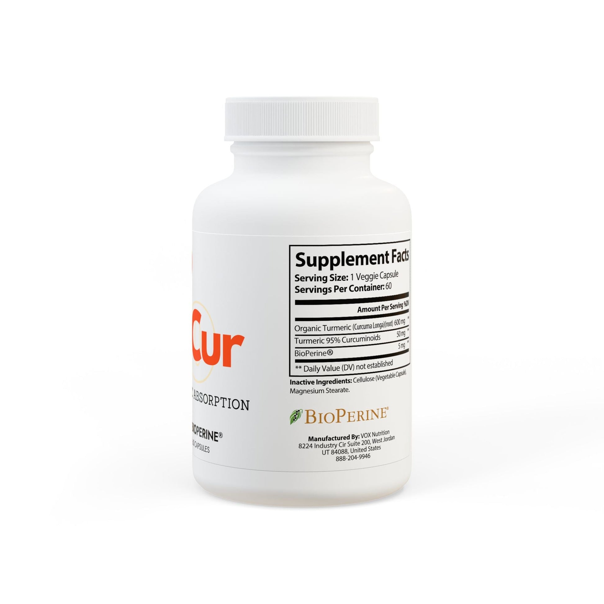 PureCur Turmeric with Black Pepper Fruit Extract Supplement (60 Capsules) - Trending Wellness Store
