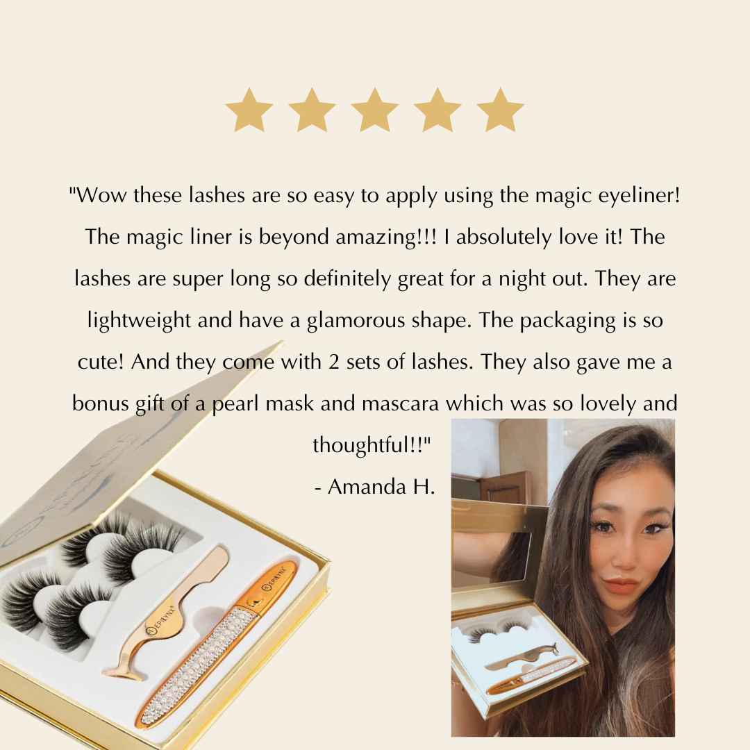 False Eyelashes - No Glue Black Eyeliner and Lashes Kit - Trending Wellness Store