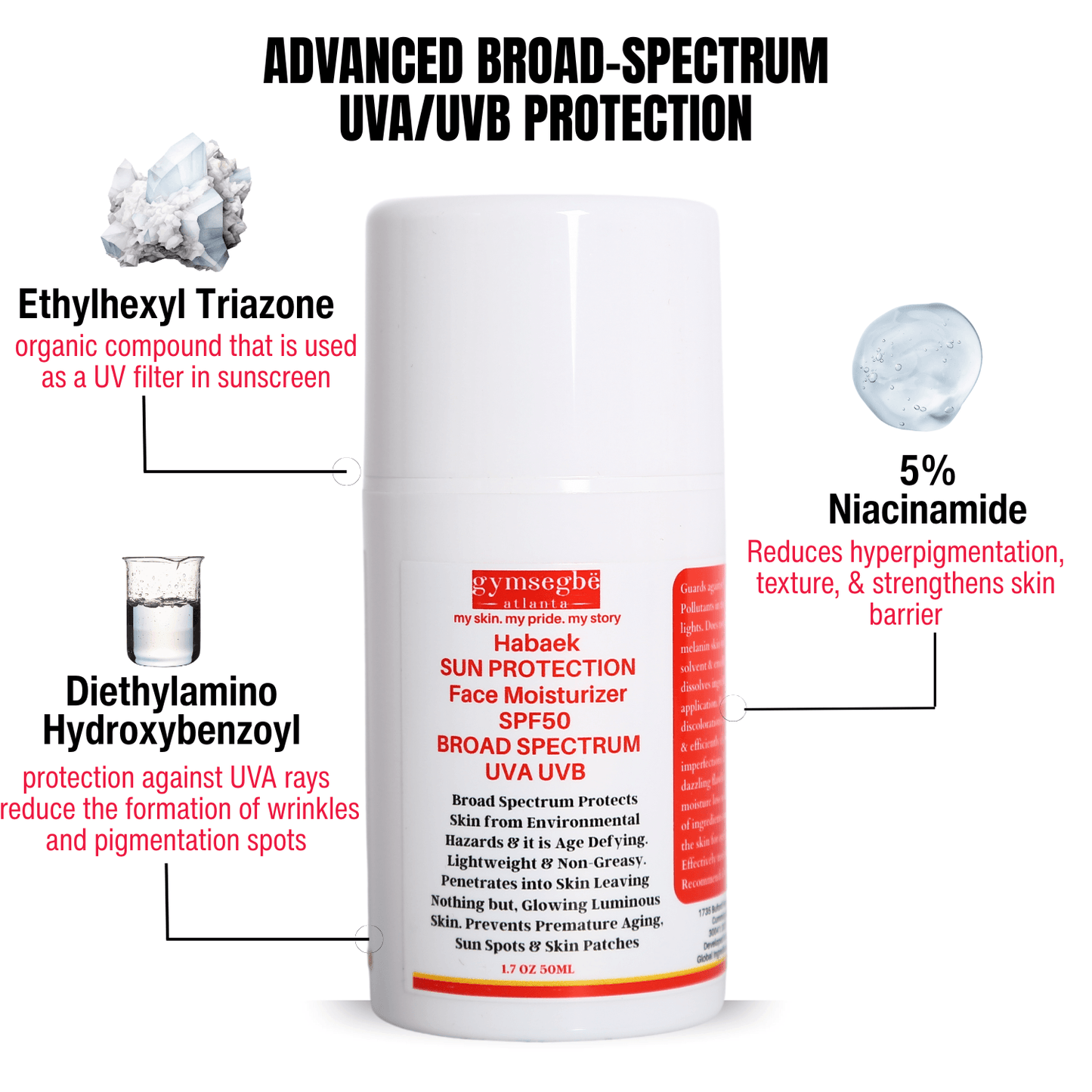 Habaek Sun Protection Face Moisturizer SPF50 - Trending Wellness Store