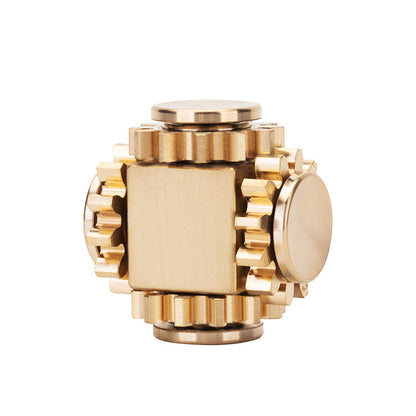 Brass Cube Gears Spinner - Trending Wellness Store