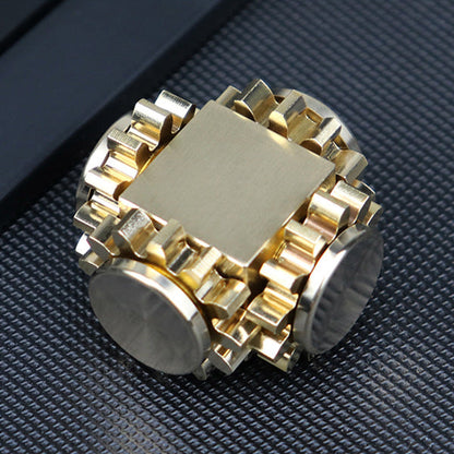 Brass Cube Gears Spinner - Trending Wellness Store