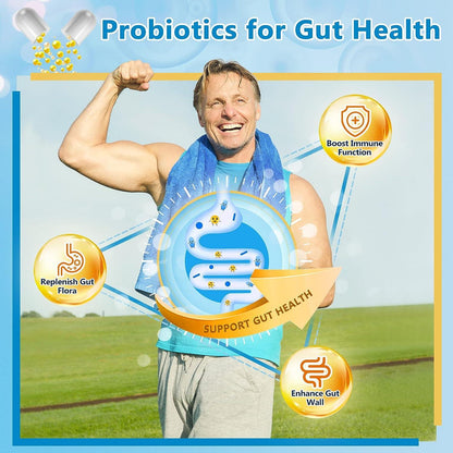 3-in-1 Digestive Health Probiotics, 100 Billion CFUs - Trending Wellness Store