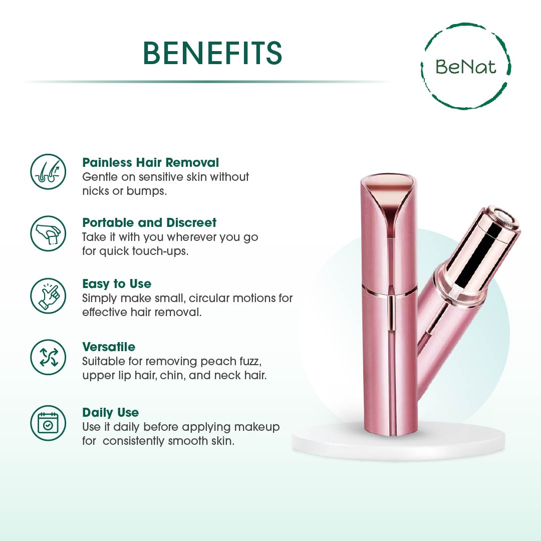 Rechargeable Facial + Eyebrow Hair Removers Set -2 Pack - Trending Wellness Store