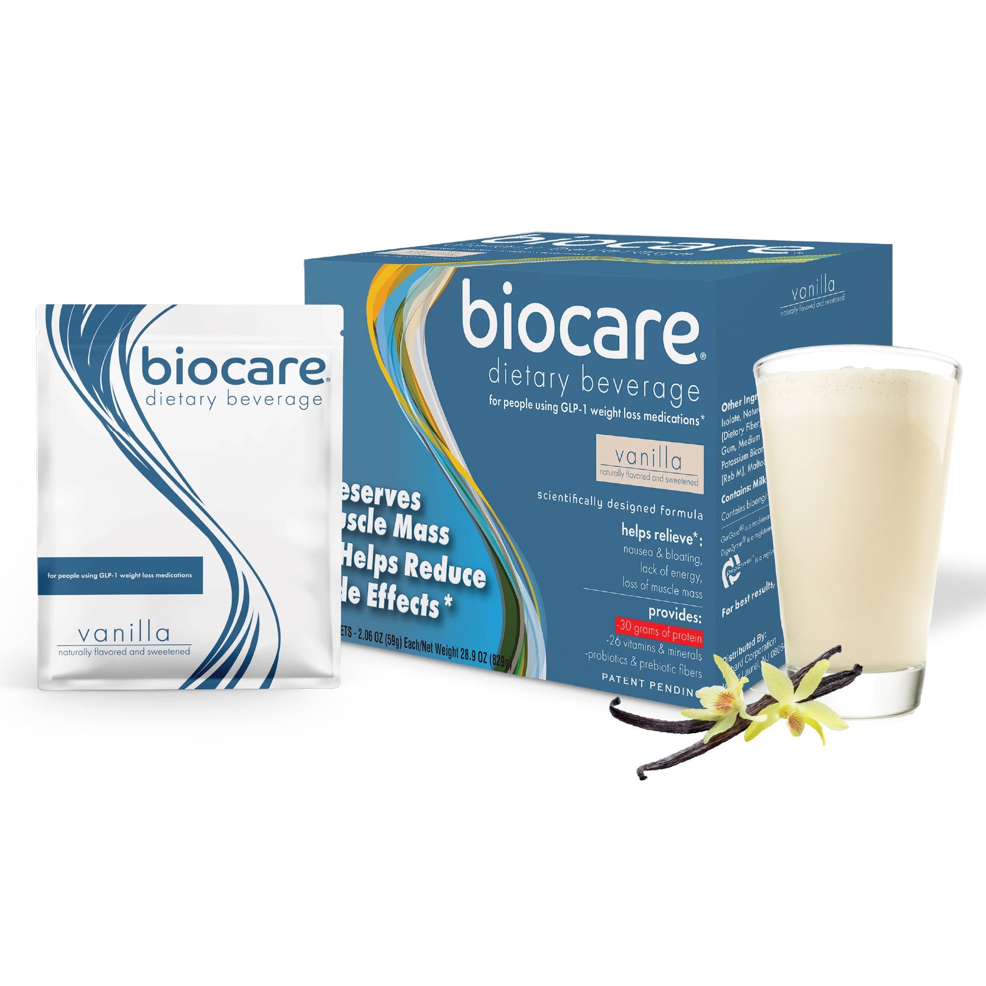 30G Protein Vanilla Biocare Dietary Beverage (14 Servings) - Trending Wellness Store