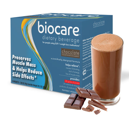 30G Protein Chocolate Biocare Dietary Beverage (14-Count) - Trending Wellness Store
