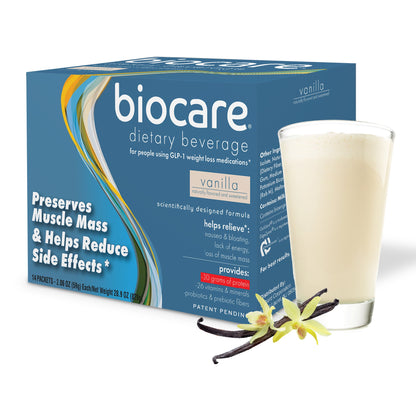 30G Protein Vanilla Biocare Dietary Beverage (14 Servings) - Trending Wellness Store