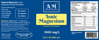 32 oz Angstrom Magnesium Supplement by Angstrom Minerals - Trending Wellness Store